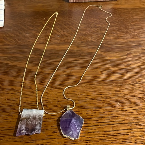2 Amethyst necklaces - Picture 1 of 3